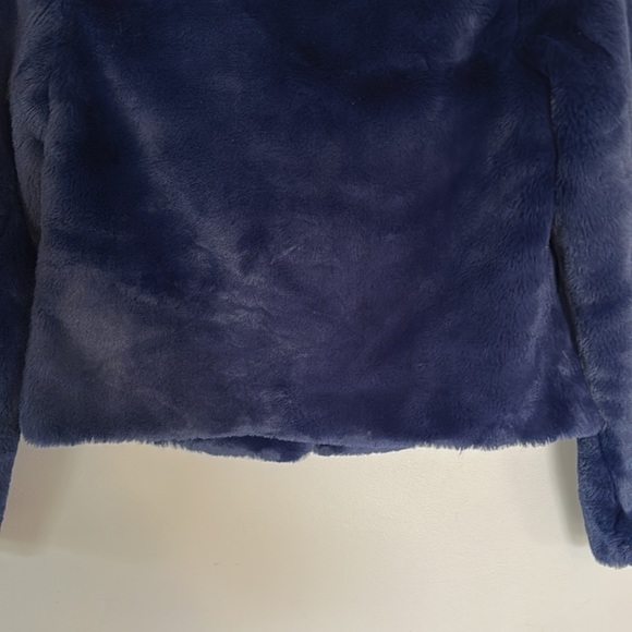 Express Faux Fur Jacket - Navy Blue - XS - Picture 10 of 16